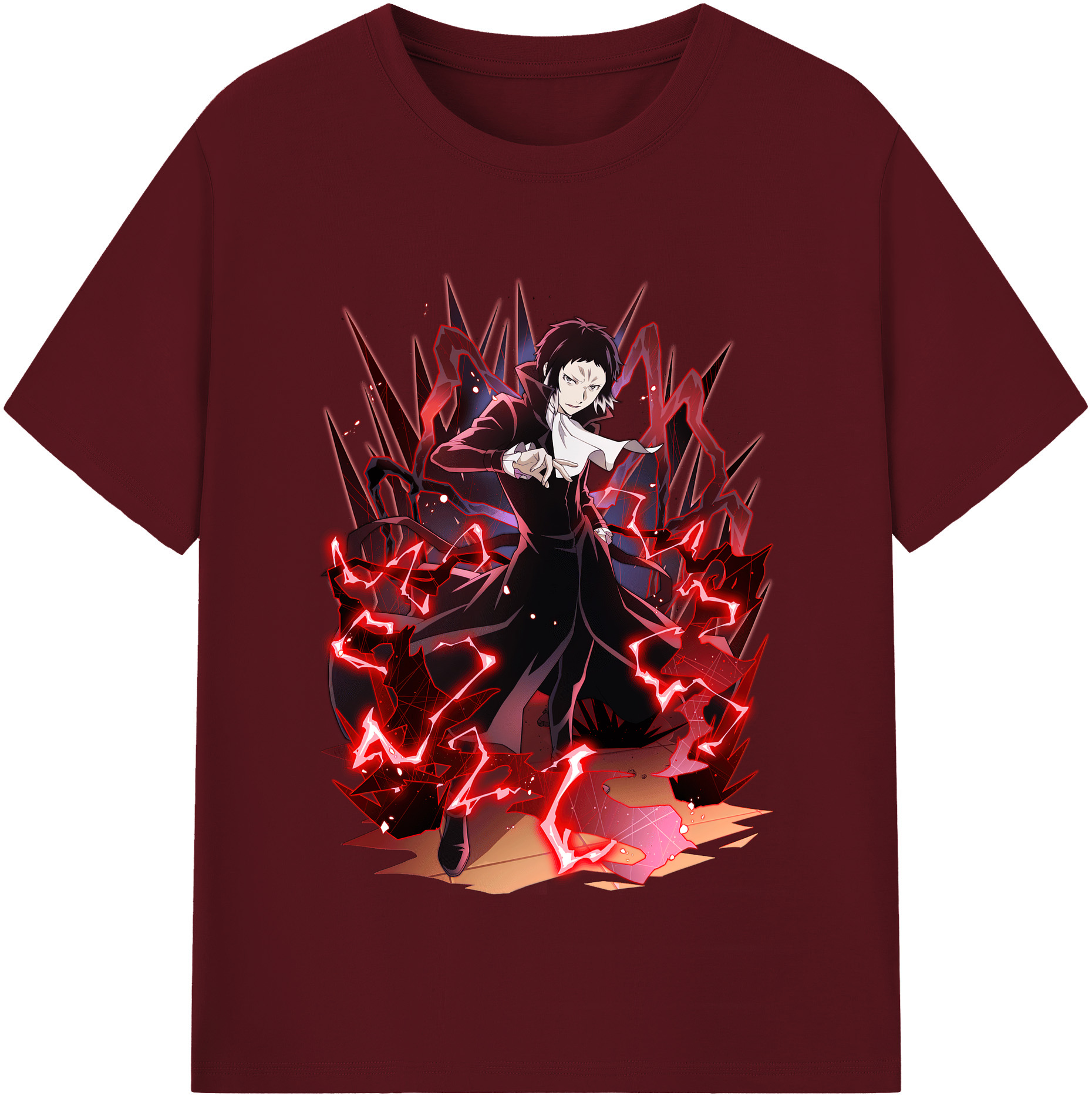 （画像用） 文豪ストレイドッグス Bungo Stray Dogs 綿100％半袖Tシャツ（フロントプリント）
